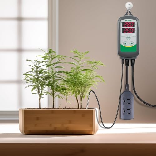 Inkbird WiFi ITC-308 Digital Temperature Controller Thermostat Remote Monitoring Controlling Home Brewing Fermentation Breeding Incubation Greenhouse - size: WiFi ITC-308