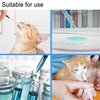 1ml Syringe Without Needle, 1ml Syringe for Liquids, Syringes for Scientific Labs, Measuring Liquids, Feeding Pets, 12 Pack Packaged