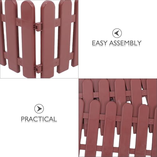 4pcs Plastic Tortoise Enclosure: Outdoor Pet Fence Bunny Playpen - Garden Isolation Panels for Reptiles Turtles and Small Animals