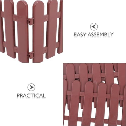 4pcs Plastic Tortoise Enclosure: Outdoor Pet Fence Bunny Playpen - Garden Isolation Panels for Reptiles Turtles and Small Animals