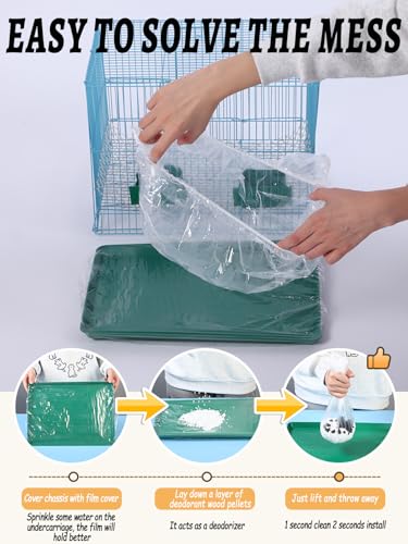 Large Disposable Bird Cage Tray Liners，34'' X 22'' Plastic Parakeet Cage Liner Bag - 30 Pcs Birds Cage Bottom Liner Universal Film Bird Cage Accessories for Finches Canaries Cockatiels Birdcage - size: 30PCS