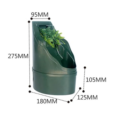 Automatic Reptile Drinking Fountain, Reptile Water Feeder with Water Pump, Real Simulate Outdoor Water and Adjustable Water Flow Speed, Double Filter Device and Easy to Refill, for Reptiles