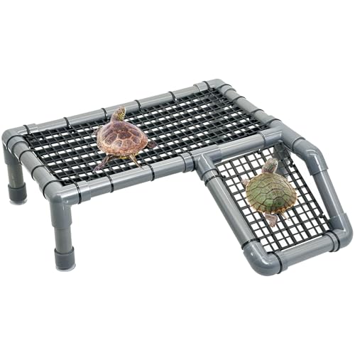 Fhiny Turtle Basking Platform, Plastic Turtle Docks for Basking Reptile Climbing Ramp Tortoise Dock Basking Area for Aquatic Turtles Tortoise Tank Accessories Decor for Lizard Gecko Hermit Crab - style: Basking Platform A