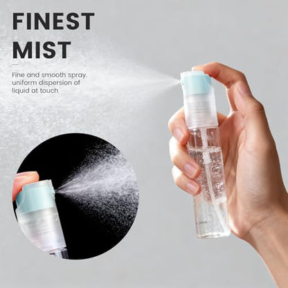 4 Pack Refillable Spray Bottle, Reversible Small Empty Spray Bottle with Fine Mist, Leak Proof - for Cleaning Solutions, Mosquito prevention, Face & Hair Mist - 4pk 1 OZ / 30 ML - color: Grey, size: 1 Ounces