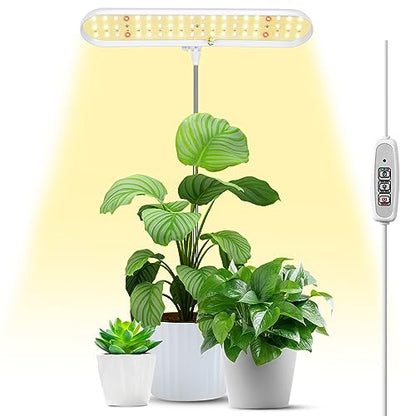 FOXGARDEN Grow Light, Full Spectrum LED Grow Lamp, Plant Lights for Indoor，Auto Timer 4/8/12H, 4 Dimmable, Height Adjustable 8.5"-24", Growing Lights - size: 1 pack