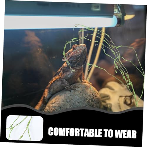 VICASKY Reptile Climbing Vine Decor for Terrarium Fake Vine Plant Suction Cup Realistic Reptile Tank Landscape Accessory for Lizards Snakes and Spiders