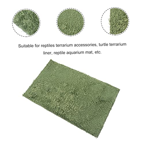 UKCOCO Realistic Sphagnum Moss Reptile Mat 2 Pack Reptile Bedding Habitat Carpet Gecko Pad Insect Bedding