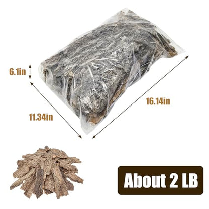 VCEPJH Reptile Bark Bedding Cork Bark for Reptiles Flat Cork Wood and Reptile Wood Branches, Snake Climbing Branch for Gecko Spider