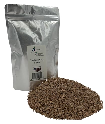Calcined Clay for Bonsai 1 Pint 1/8" Succulent Cactus Indoor Plants Horticultural Soil Amendment Additive Regulates Moisture High Porosity Fast Drainage and Aeration Like Akadama Awesome Industries - color: 1/8" Calcined, size: 1 Pint