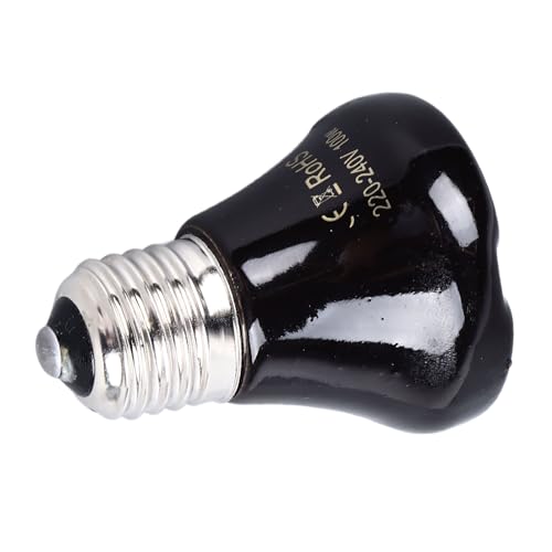 Reptile Heat Lamp, Ceramic Heat Emitter No Light Emitting Heat Bulbs for for Reptiles AmphibianTerrarium Bearded Dragon Lizard Snake Turtle Chicken Dog Cats Parrots (100w) - size: 100w