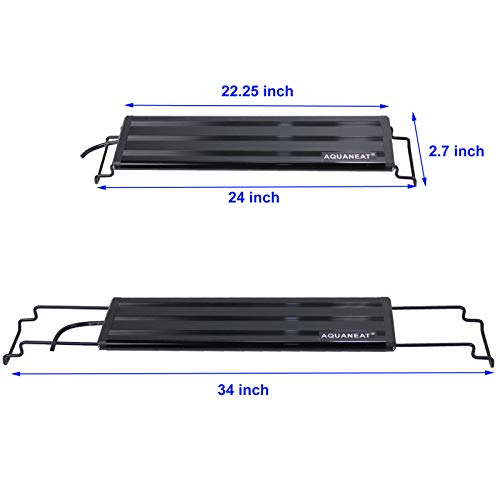 AQUANEAT LED Aquarium Light Blue and White for 24 Inch to 34 Inch Fish Tank Light Fresh Water