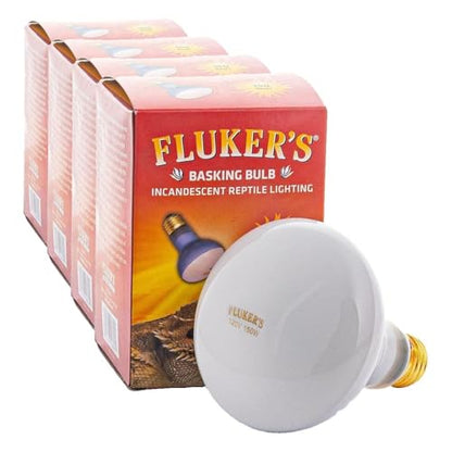 Fluker's Incandescent Basking Spotlight Bulbs for Reptiles Tanks, Reptile Heat Lamp Bulbs for Infrared Light, 150-Watt (Pack of 4) - size: 1 Count (Pack of 4)