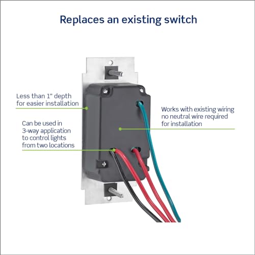 Leviton SureSlide Dimmer Switch for Dimmable LED, Halogen and Incandescent Bulbs, 6674-P0T, Light Almond - color: Light Almond