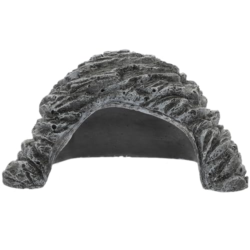 SHOWERORO Reptile Hideout Cave Resin Shelter Practical Turtle Basking Platform Indoor Pet Shelter Suitable for Tortoise Snake Frog and Scorpion