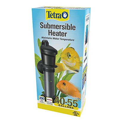 Tetra Submersible Heater with Electronic Thermostat, 200-Watt (Pack of 2) - size: 40-55 Gallon (Pack of 2)