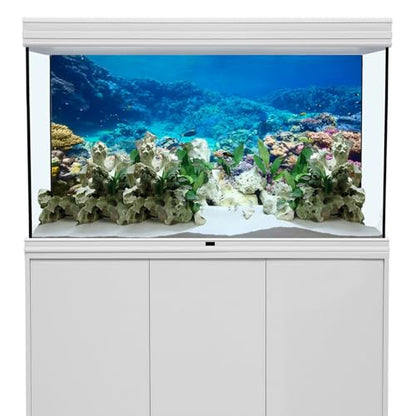AWERT Aquarium Background Coral Reef Tropical Fish Undersea Fish Tank Background 36x24 inches Durable Polyester Background - size: 36 x 24 in