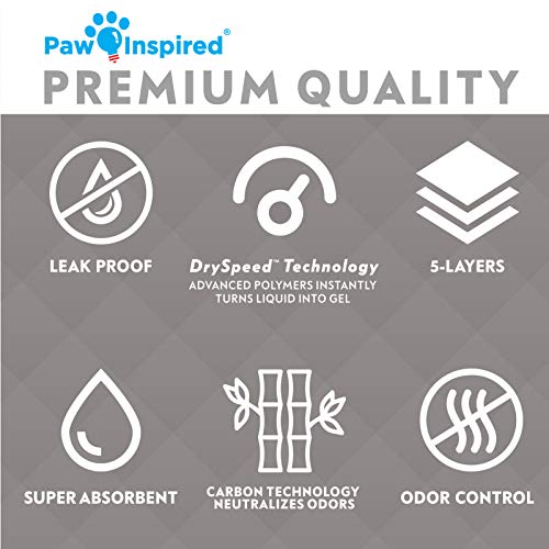 Paw Inspired Disposable Guinea Pig Cage Liners | Bamboo Charcoal Odor Controlling | Super Absorbent Liners Pee Pads for Ferrets, Rabbits, Hamsters, and Small Animals (28x17 (C&C 2x1) - 8 ct) - size: 28x17" (C&C 2x1) - 8 ct