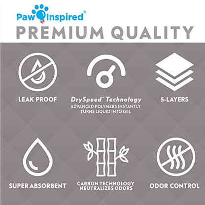 Paw Inspired Disposable Guinea Pig Cage Liners | Bamboo Charcoal Odor Controlling | Super Absorbent Liners Pee Pads for Ferrets, Rabbits, Hamsters, and Small Animals (34x24 (Critter Nation) -12 ct) - size: 34x24" (Critter Nation) -12 ct