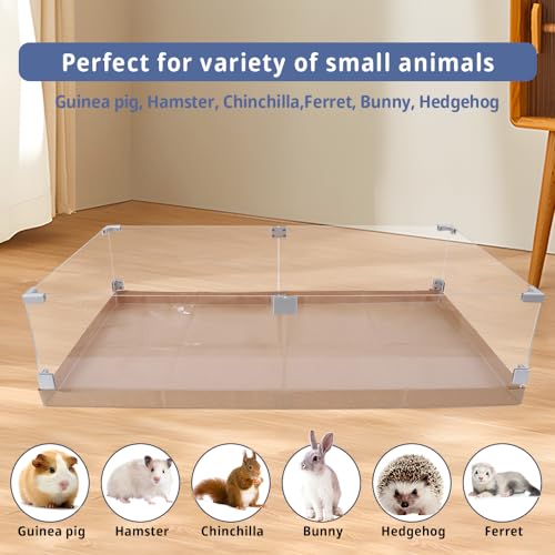 Disposable Guinea Pig Cage Liners, 48" x24 Large Liner Bag for Guinea Pig Cage Bottom, Water-Resistant Kraft Paper（25Pcs - size: (48" x 24") 25Pack