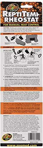 Zoo Med Repti Temp Rheostat (Pack of 2) - size: 1 Count (Pack of 2)