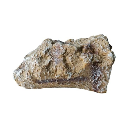 Natural Rock Cave Reptile Hiding Hole, Brown Stone Hideout for Terrarium, Habitat Decoration