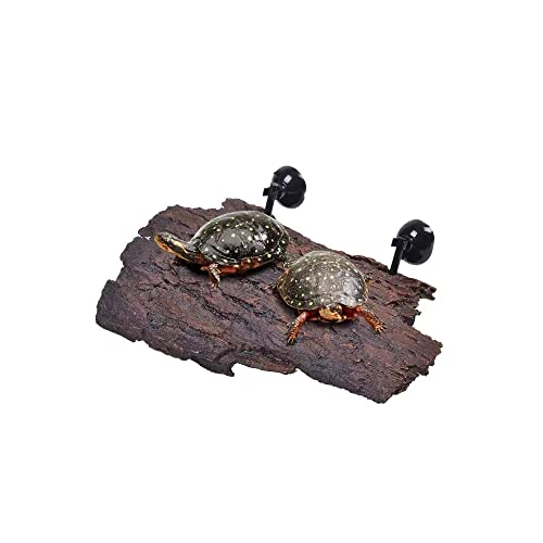 Turtle Floating Basking Platform Aquarium Turtle Decorations Artificial Bark Tortoise Climbing Platform with Suction Cups Resting Terrace for Terrapins (Turtle Floating Basking Platform) - color: Turtle Floating Basking Platform