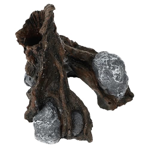 Tortoise Climbing House Reptile Hiding Cave Natural Bark Hideout Platform for Turtle Lizard Habitat Decor Pet Shelter Hideaway