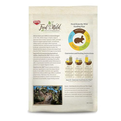 Kaytee Food from The Wild Natural Pet Rabbit Food,4 Pound,(Pack of 2) - size: 4 Pound (Pack of 2)