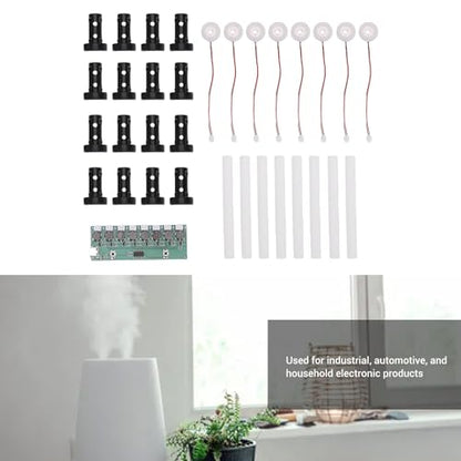SUNGOOYUE Ultrasonic Mist Maker Circuit Board Humidifier Module Diy For Reptile Terrarium Plant Humidifying, Electronic Atomizer Driver 6 Plates (8 Heads) - color: 8 Heads