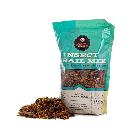 Fluker's Culinary Coop Premium Chicken Treats, Dried Insect Trail Mix, 10 oz