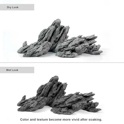 FZONE Aquarium Rocks Aquascaping, Resin Seiryu Rock for Aquascaping - size: 07: Seiryu Stone: 13''×6.3''×5.9''