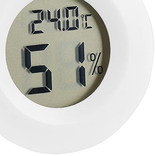 Zopsc Digital Temperature Humidity Meter, LCD Thermometer Hygrometer for Reptile Pet, Digital Hygrometer with Probe, Indoor Humidity Monitor for Terrarium Incubator