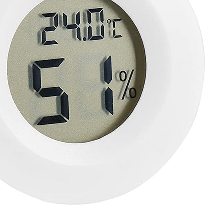 Zopsc Digital Temperature Humidity Meter, LCD Thermometer Hygrometer for Reptile Pet, Digital Hygrometer with Probe, Indoor Humidity Monitor for Terrarium Incubator