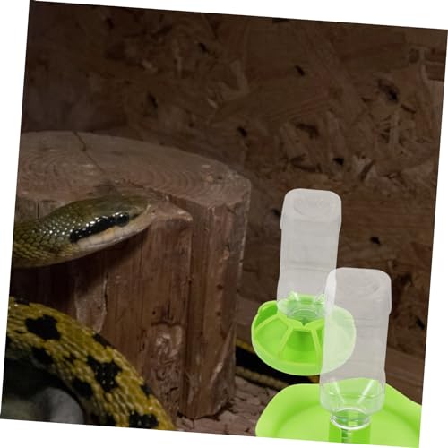 LIOOBO 2sets Tortoise Food Bowl for Turtle Aquarium Kit Reptile Supplies Lizard Accessories Pet Feeding Dish Water Drinking Plates