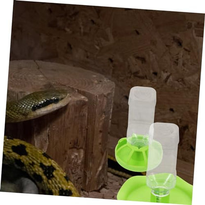 LIOOBO 2sets Tortoise Food Bowl for Turtle Aquarium Kit Reptile Supplies Lizard Accessories Pet Feeding Dish Water Drinking Plates
