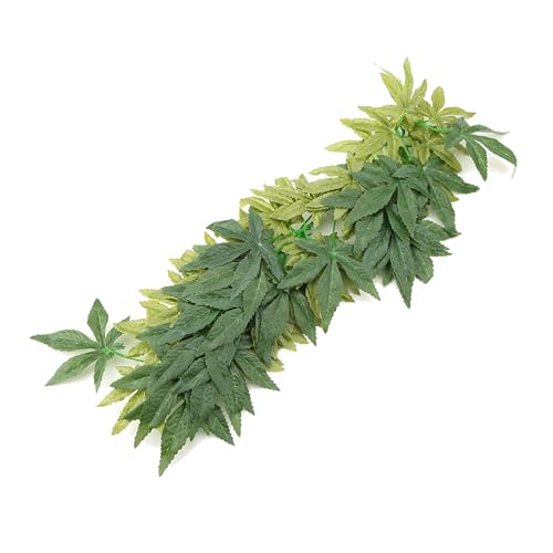 Sonew Lifelike Green Artificial Plant for Aquarium and Fish Decoration 30cm - Plastic Plant with Suction Cup for Reptile Terrariums and Underwater Decor (20 inches 50cm) - size: 20 inches 50cm