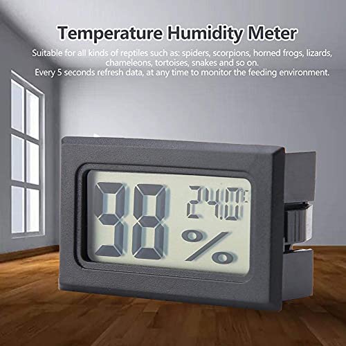 Mini Hygrometer Thermometer Digital Temperature Humidity Meter Built in Probe Aquarium Thermometer for Homes