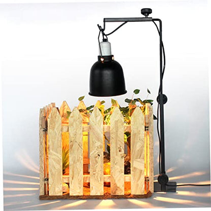 Happyyami Heat Plant Lamp Rack Terrarium Lamp Holder Table Lamp Shade Adjustable Light Rack Reptile Stand Adjustable Plant Lamp Stand Snake Adjustable Lamp Stand Lampshade Metal Major