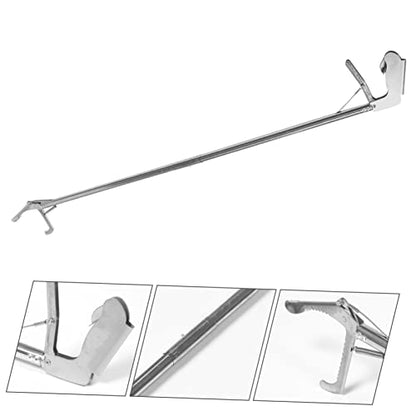Stainless Steel Snake Catcher Tongs Snake Grabber Tool with Wide Jaw for Handling and Catching Reptiles Ideal Snake Hook for Outdoor Use