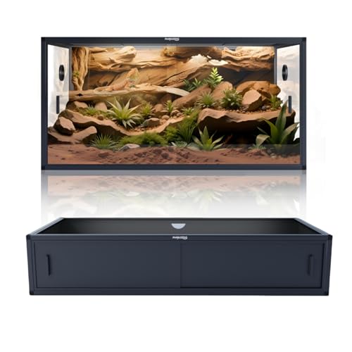 Phailozoo 120 Gallon Reptile Terrarium with 48" Spacer Cabinet, Only for Phailozoo 85/120 Gallon Reptile Enclosure, Reptile & Amphibian Enclosure Terrarium Stand, 48"x 24" x 10"