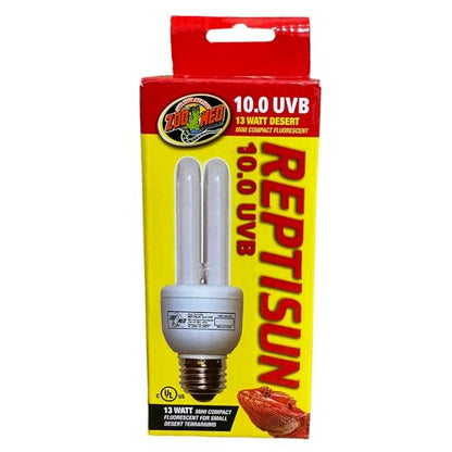 Zoo Med ReptiSun 10.0 UVB Mini Compact Fluorescent 13 Watt (4 Pack)