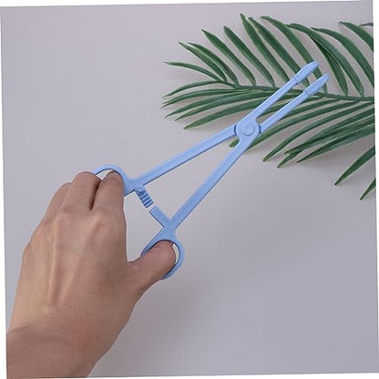 WOONEKY 1pc Plastic Pet Cleaning Grabber Clamp for Reptiles Lizards Birds Material Easy to Use Scissors Design for Safe Waste Removal and