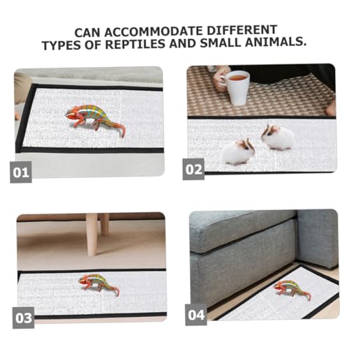 LIOOBO Reflective Insulation Pad Film for Reptile Heating Pad Under Tank Heater Mat for Snakes Lizards Turtles