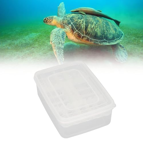 16 Grids Reptile Breeding Box,Reptile Incubator Professional Plastic Reptile Breeding Box Hatching Incubator for Amphibians Snakes Lizards Turtles Tortoises Geckos