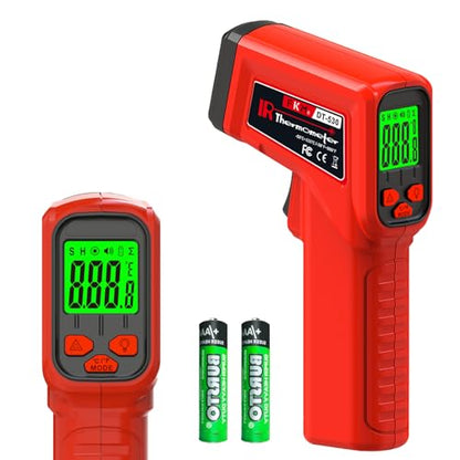 FKM Laser Thermometer Gun Non-Contact Infrared Temperature Gun,-58°F~986°F(-50°C~530°C) AdjustableEmissivity,Digital Thermometer Gun for Industrial,Kitchen Cooking,Oven,Automotive,HVAC,Not for Human - style: -58°F~986°F