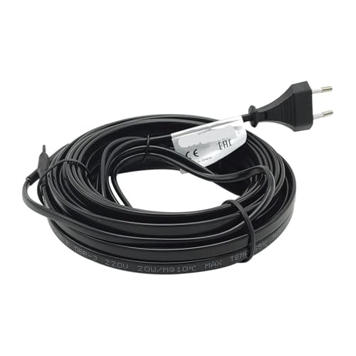 220V Plug-in Power Cord Self Regulating Heating Cable for Water Pipe Freeze Protection, Reptiles(16m) - size: 16m