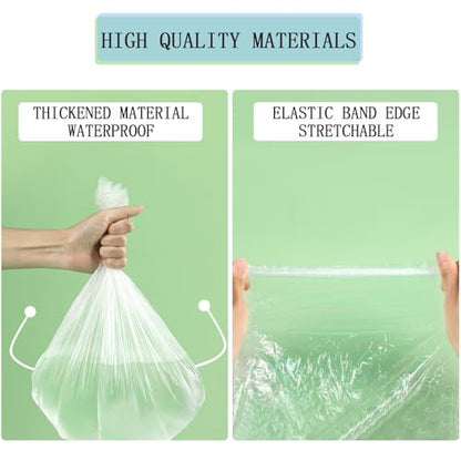 50pcs Plastic Disposable Rabbit Cage Liner, Clear Large Size 28x20in Guinea Pig Cage Liners Bag Universal Elastic Toilet Film Covers, for Bunny Hamster Hedgehog Bird and Small Animal (50pcs)