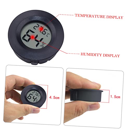 7Pcs Mini Digital Thermometer Hygrometer for Reptile Tanks Humidity with LCD Display for Bearded Dragons Leopards and Snakes Compact and Use