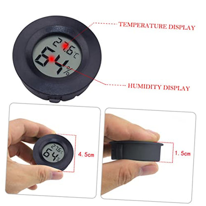 7Pcs Mini Digital Thermometer Hygrometer for Reptile Tanks Humidity with LCD Display for Bearded Dragons Leopards and Snakes Compact and Use
