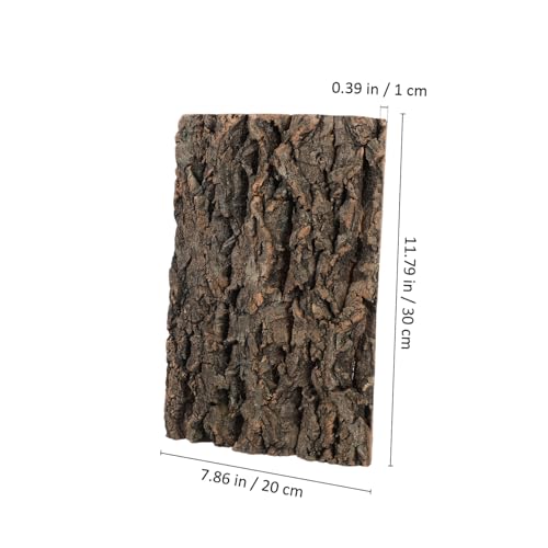 2 Pcs Cork Bark Aquarium Decoration for Fish Tank Ornament Natural Tree Trunk Terrarium Background and Climbing Bark Reptile Habitat Decor for Snake and Gecko Fade Resistant Fish